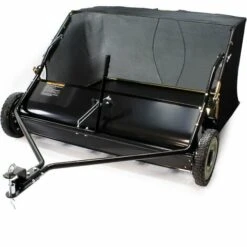 WILTEC Balai Ramasseur Balayeuse Tondeuse Autoportée Largeur De 95 Cm Et Roues En Caoutchouc 254x44,5mm