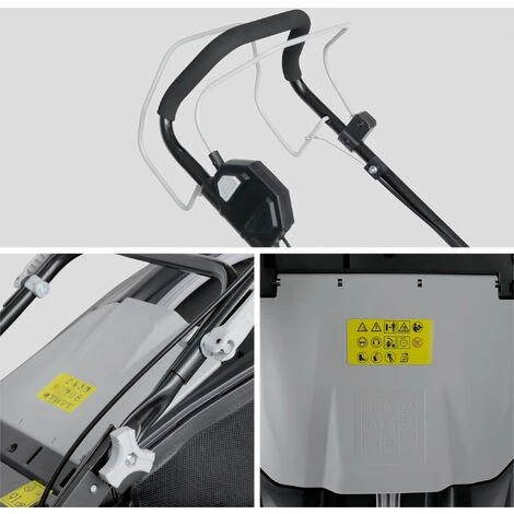 VOLTR 36V – Tondeuse à Gazon Sans Fil Tractée Ø46cm – 2x Batteries 18V Lithium 8.0Ah + Double Chargeur Rapide. Récupérateur D’herbe 50L - Gris 5 VOLTR 36V – Tondeuse à Gazon Sans Fil Tractée Ø46cm – 2x Batteries 18V Lithium 8.0Ah + Double Chargeur Rapide. Récupérateur D’herbe 50L - Gris – Image 3