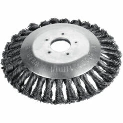 6 Pouces Coupe-bordure à Batterie Tete Trimmer D'herbe De Brosse De Roue Acier Pour Jardin Jmax