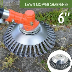 6 Pouces Coupe-bordure à Batterie Tete Trimmer D'herbe De Brosse De Roue Acier Pour Jardin Jmax -France Tondeuse Soldes Boutique 44650185 4