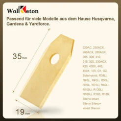 Hengda 30 Lames De Tondeuses-robots En Titane Pour Ardumower, Husqvarna Automower 0,75mm - Jaune -France Tondeuse Soldes Boutique 48212518 5