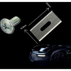 Lame De Tondeuse，Lot De 30 Lames De Tondeuse En Acier Inoxydable Pour Betterlife 36,5 X 18,5 X 0,65 Mm (Argent) -France Tondeuse Soldes Boutique 48585525 4