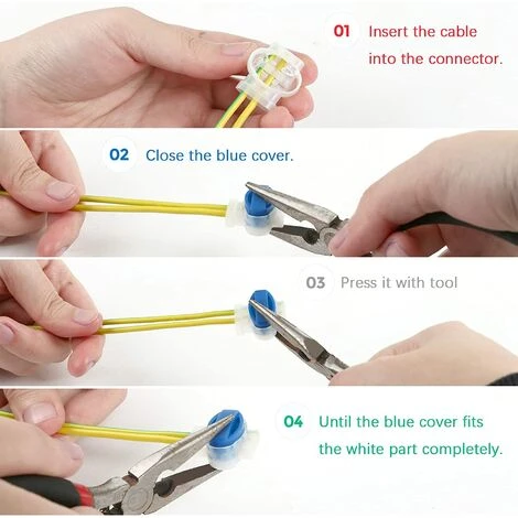 Lot De 20 Connecteurs De Câble Remplis Des Résines Pour Robot Tondeuse Betterlife,Original Connecteurs 314 Pour Robot Tondeuse(bleu) 5 Lot De 20 Connecteurs De Câble Remplis Des Résines Pour Robot Tondeuse Betterlife,Original Connecteurs 314 Pour Robot Tondeuse(bleu) – Image 3