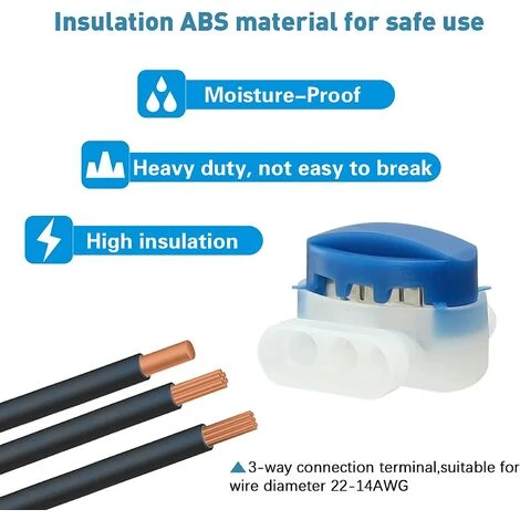 Lot De 20 Connecteurs De Câble Remplis Des Résines Pour Robot Tondeuse Betterlife,Original Connecteurs 314 Pour Robot Tondeuse(bleu) 6 Lot De 20 Connecteurs De Câble Remplis Des Résines Pour Robot Tondeuse Betterlife,Original Connecteurs 314 Pour Robot Tondeuse(bleu) – Image 4