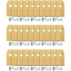 45 Pcs Lame De Rechange 35x18x0.75mm Acier Inoxydable Lames De Lames R40Li / R70Li Titane Lame De Tondeuse Pour Automower Husqvarna Et Gardena GrooFoo