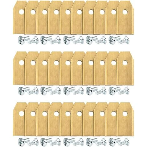 45 Pcs Lame De Rechange 35x18x0.75mm Acier Inoxydable Lames De Lames R40Li / R70Li Titane Lame De Tondeuse Pour Automower Husqvarna Et Gardena GrooFoo 3 45 Pcs Lame De Rechange 35x18x0.75mm Acier Inoxydable Lames De Lames R40Li / R70Li Titane Lame De Tondeuse Pour Automower Husqvarna Et Gardena GrooFoo