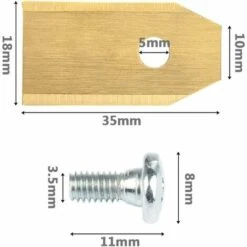 45 Pcs Lame De Rechange 35x18x0.75mm Acier Inoxydable Lames De Lames R40Li / R70Li Titane Lame De Tondeuse Pour Automower Husqvarna Et Gardena GrooFoo 9 45 Pcs Lame De Rechange 35x18x0.75mm Acier Inoxydable Lames De Lames R40Li / R70Li Titane Lame De Tondeuse Pour Automower Husqvarna Et Gardena GrooFoo -France Tondeuse Soldes Boutique 50947542 3