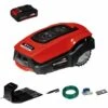Einhell Robot Tondeuse Sans Fil FREELEXO 450 BT - Power X-Change (18V, Surface 450m2, Application Bluetooth) Livré Avec Kit D'installation Et Batterie 2,0Ah 2 Einhell Robot Tondeuse Sans Fil FREELEXO 450 BT - Power X-Change (18V, Surface 450m2, Application Bluetooth) Livré Avec Kit D'installation Et Batterie 2,0Ah -France Tondeuse Soldes Boutique 51134350 1