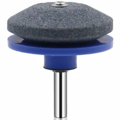 SUPERSELLER Accessoire Pour Tondeuse Et Autoportée Affûteuse De Lame De Tondeuse à Gazon Affûteuse Universelle Meuleuse Meule Pierre Pour Perceuse électrique Perceuse à Main Tige 1/4", Bleu - Bleu