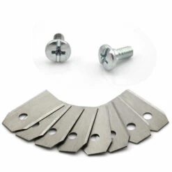 ZHUOXUAN Lames De Rechange En Titane Pour Tous Les Tondeuses De Jardin Automower Husqvarna/Gardena/Yard Force/Automower, Robuste (3.1 G / 0.75 Mm) Avec Vis -France Tondeuse Soldes Boutique 51447822 4