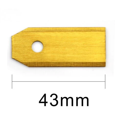 ZHUOXUAN 30pcs Lame De Tondeuse à Gazon Avec 30pcs Vis Lame De Rechange En Titane Pour Tondeuse Husqvarna-43*18*0.75MM 4 ZHUOXUAN 30pcs Lame De Tondeuse à Gazon Avec 30pcs Vis Lame De Rechange En Titane Pour Tondeuse Husqvarna-43*18*0.75MM – Image 2
