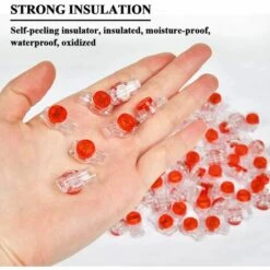 LITZEE 100pcs Scotchlok UY Waterproof Connector, Cable Connectors Filled With Reins Connection Clamps For Garden & Outdoor Robotic Lawn Mowers -France Tondeuse Soldes Boutique 51552684 3