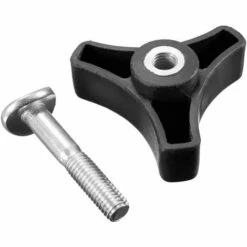 LITZEE Tondeuse à Vis Nut Triple Angle Poignée Bouton écrou Boulon Outils De Matériel De Pièces De Rechange En Plastique Tête En Forme D'étoile Poignée De Serrage Bouton Filetage Femelle Vis De Pouce Noir -France Tondeuse Soldes Boutique 51553798 4