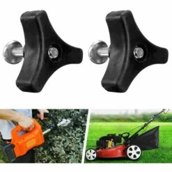 LITZEE Tondeuse à Vis Nut Triple Angle Poignée Bouton écrou Boulon Outils De Matériel De Pièces De Rechange En Plastique Tête En Forme D'étoile Poignée De Serrage Bouton Filetage Femelle Vis De Pouce Noir -France Tondeuse Soldes Boutique 51553798 5