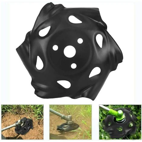 LITZEE Tête De Débroussailleuse à Bordure Ronde En Acier Carbone Noir Pour Tondeuse à Gazon Accessoire Pour Jardin, Pelouse, Ferme 3 LITZEE Tête De Débroussailleuse à Bordure Ronde En Acier Carbone Noir Pour Tondeuse à Gazon Accessoire Pour Jardin, Pelouse, Ferme