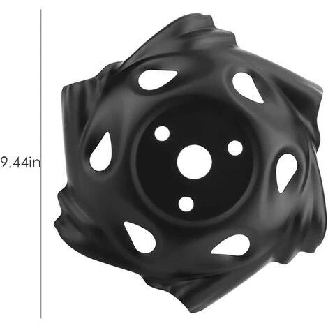 LITZEE Tête De Débroussailleuse à Bordure Ronde En Acier Carbone Noir Pour Tondeuse à Gazon Accessoire Pour Jardin, Pelouse, Ferme 4 LITZEE Tête De Débroussailleuse à Bordure Ronde En Acier Carbone Noir Pour Tondeuse à Gazon Accessoire Pour Jardin, Pelouse, Ferme – Image 2
