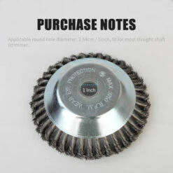 LIFCAUSAL Tête De Coupe Débroussailleuse Tête De Tondeuse à Gazon D'extérieur Tête De Rasoir En Fil D'acier Accessoires De Tête De Coupe Outil De Mangeur D'herbe Remplacement Extra Résistant Pour Meuleuses D'angle De Peinture Antirouille -France Tondeuse Soldes Boutique 52587632 3