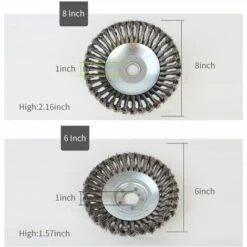 LIFCAUSAL Tête De Coupe Débroussailleuse Tête De Tondeuse à Gazon D'extérieur Tête De Rasoir En Fil D'acier Accessoires De Tête De Coupe Outil De Mangeur D'herbe Remplacement Extra Résistant Pour Meuleuses D'angle De Peinture Antirouille -France Tondeuse Soldes Boutique 52587636 2