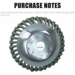 LIFCAUSAL Tête De Coupe Débroussailleuse Tête De Tondeuse à Gazon D'extérieur Tête De Rasoir En Fil D'acier Accessoires De Tête De Coupe Outil De Mangeur D'herbe Remplacement Extra Résistant Pour Meuleuses D'angle De Peinture Antirouille -France Tondeuse Soldes Boutique 52587636 4