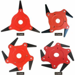 LIFCAUSAL Tête De Coupe Débroussailleuse Tête De Tondeuse à Gazon Extérieure 65Mn Acier Tête De Coupe-herbe Outil De Désherbage Extra Heavy Duty Remplacement Pour Coupe-bordures -France Tondeuse Soldes Boutique 52587639 4