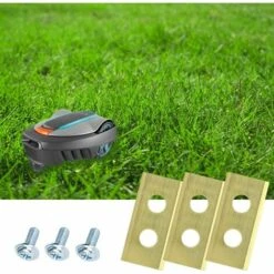 ABCRITAL Lot De 30 Lames De Rechange En Titane Pour Tondeuse Robot Worx Landroid Lames En Titane Et Vis Améliorées Pour Tondeuse Robot Worx Landroid -France Tondeuse Soldes Boutique 53387106 4
