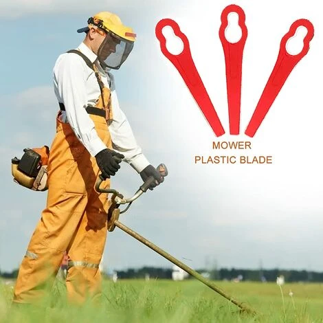 HKLFFJA 100 Pièces Jardin Pelouse Tondeuse Plastique Accessoires De Tondeuse à Gazon Lames En Plastique Couteau De Rechange En Plastique Pour FRT18A FRT18A1 ART46155 FRT20A1 Accessoires 4 HKLFFJA 100 Pièces Jardin Pelouse Tondeuse Plastique Accessoires De Tondeuse à Gazon Lames En Plastique Couteau De Rechange En Plastique Pour FRT18A FRT18A1 ART46155 FRT20A1 Accessoires – Image 2