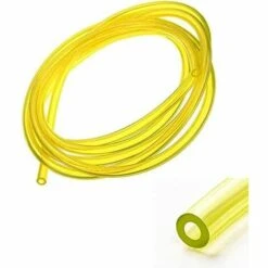 CYCLINGCOLORS Durite Essence 2,5mm Intérieur X 5mm X 1m Silicone Jaune Transparent Tondeuse Tracteur Débroussailleuse Tronçonneuse Tuyau Carburant
