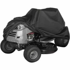 VERSAILLESFR Housse Pour Machine à Gazon Imperméable Et Résistante Avec Protection UV Universelle Avec Cordon De Serrage Noir XXL 245 X 50 X 140 Cm,Versailles