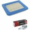 CYCLINGCOLORS Filtre A Air Compatible Avec Briggs And Stratton 491588, 31749, 399959, 491588S + Bougie Champion RJ19LM / T10 Tondeuse Tracteur Motoculteur -France Tondeuse Soldes Boutique 54322108 1
