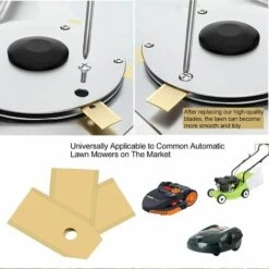 MODOU Couteau Lame Titane 30pièces, Lame Robot Tondeuse à Gazon Avec Vis, Convient Aux Lames Tondeuse Robot De Différentes Marques Et Modèles, Pièces Et Accessoires Tondeuses à Gazon. -France Tondeuse Soldes Boutique 54333194 4