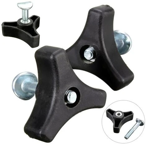 ZHUOXUAN 5pcs Poignée Triangulaire, écrou Et Boulon De Rechange Pour Tondeuse à Gazon 4 ZHUOXUAN 5pcs Poignée Triangulaire, écrou Et Boulon De Rechange Pour Tondeuse à Gazon – Image 2