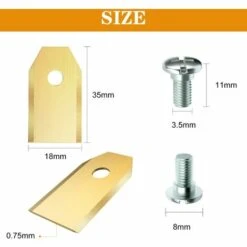 REGALI 30 X Lames De Rechange En Titane Pour Tous Les Tondeuses De Jardin Automower Husqvarna/Gardena/Yard Force/Automower, Robuste ( 0.75 Mm) Avec Vis -France Tondeuse Soldes Boutique 54959930 3