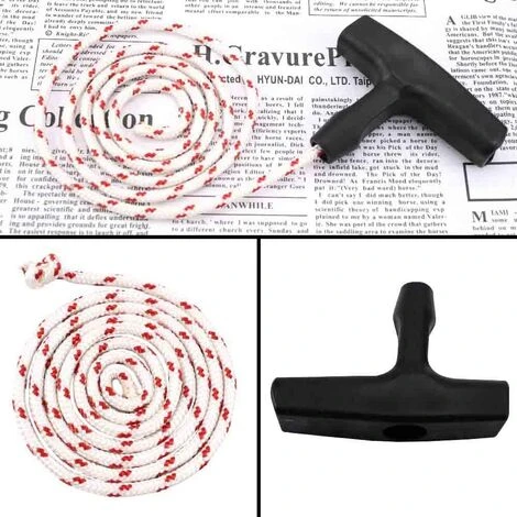 REGALI Poignée De Démarreur Tondeuse à Gazon Corde De Démarrage à Rappel Avec 3 Pièces Poignée De Démarrage Accessoires De Tondeuse à Cordon Pour La Plupart Des Tondeuses à Gazon 4 REGALI Poignée De Démarreur Tondeuse à Gazon Corde De Démarrage à Rappel Avec 3 Pièces Poignée De Démarrage Accessoires De Tondeuse à Cordon Pour La Plupart Des Tondeuses à Gazon – Image 2