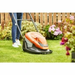 FLYMO Tondeuse électrique Sur Coussin D’air EasiGlide 330 Collect - 1700W / Largeur De Coupe 33cm / 4 Hauteurs De Coupe / Bac Collecteur 20L / Guidon Repliable (970483462) -France Tondeuse Soldes Boutique 55014870 3