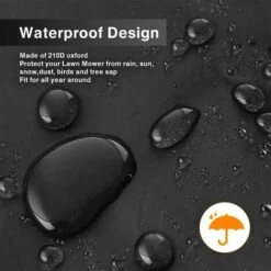 HKLFFJA Housse Pour Tondeuse à Gazon, étanche, Anti-poussière Et Anti-UV, En 190T, Avec Cordon De Serrage Et Sac De Rangement Pour Extérieur/intérieur - 188 X 99 X 63,5 Cm -France Tondeuse Soldes Boutique 55030944 3