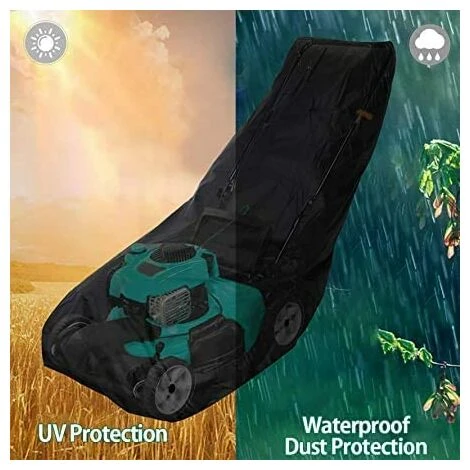 HKLFFJA Housse De Protection Universelle Pour Tondeuse à Gazon - Résistante Aux Intempéries - Étanche - Pour Tracteur De Pelouse - Protection Contre La Poussière - Avec Cordon De Traction 4 HKLFFJA Housse De Protection Universelle Pour Tondeuse à Gazon - Résistante Aux Intempéries - Étanche - Pour Tracteur De Pelouse - Protection Contre La Poussière - Avec Cordon De Traction – Image 2