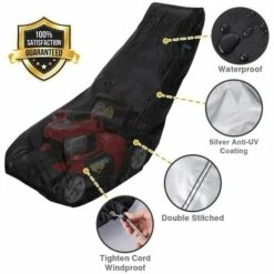 HKLFFJA Housse De Tondeuse à Gazon Imperméable à L'eau Et à La Poussière En Polyester 210D Avec Cordon De Serrage Et Sac De Rangement (193 X 63,5 X 112 Cm) 11 HKLFFJA Housse De Tondeuse à Gazon Imperméable à L'eau Et à La Poussière En Polyester 210D Avec Cordon De Serrage Et Sac De Rangement (193 X 63,5 X 112 Cm) -France Tondeuse Soldes Boutique 55031034 5