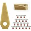GUAZHUNIFR 18pcs Lames De Rechange Pour Titane Accessoires Pour Tondeuses Robot+ 18Pcs Vis, Lame De Rechange Pour Robot Tondeuse Lame Compatible Avec Bosch Tondeuse,Guazhuni -France Tondeuse Soldes Boutique 55070088 1
