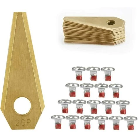 GUAZHUNIFR 18pcs Lames De Rechange Pour Titane Accessoires Pour Tondeuses Robot+ 18Pcs Vis, Lame De Rechange Pour Robot Tondeuse Lame Compatible Avec Bosch Tondeuse,Guazhuni 3 GUAZHUNIFR 18pcs Lames De Rechange Pour Titane Accessoires Pour Tondeuses Robot+ 18Pcs Vis, Lame De Rechange Pour Robot Tondeuse Lame Compatible Avec Bosch Tondeuse,Guazhuni
