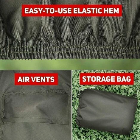 HKLFFJA Housses De Tondeuse À Gazon Imperméables Pour Le Stockage À L'extérieur, Housse Anti-poussière Universelle Pour Tracteur De Pelouse, Bâche Résistante Aux Intempéries Avec Cordon De Traction 6 HKLFFJA Housses De Tondeuse À Gazon Imperméables Pour Le Stockage À L'extérieur, Housse Anti-poussière Universelle Pour Tracteur De Pelouse, Bâche Résistante Aux Intempéries Avec Cordon De Traction â Image 4