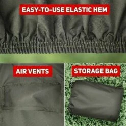 HKLFFJA Housses De Tondeuse À Gazon Imperméables Pour Le Stockage À L'extérieur, Housse Anti-poussière Universelle Pour Tracteur De Pelouse, Bâche Résistante Aux Intempéries Avec Cordon De Traction -France Tondeuse Soldes Boutique 55254549 4