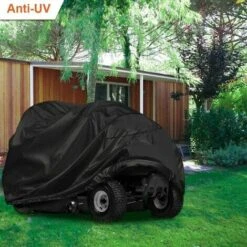 HKLFFJA Tondeuse À Siège Tracteur Cover-210D Polyester Oxford Couverture De Stockage, Protection UV Étanche Extérieur, Sac À Cordonnet De Stockage, Convient Decks Jusqu'à 54" -France Tondeuse Soldes Boutique 55254626 4