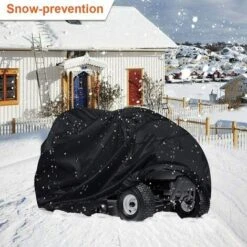 HKLFFJA Tondeuse À Siège Tracteur Cover-210D Polyester Oxford Couverture De Stockage, Protection UV Étanche Extérieur, Sac À Cordonnet De Stockage, Convient Decks Jusqu'à 54" -France Tondeuse Soldes Boutique 55254626 5