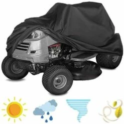 HKLFFJA Housse De Tondeuse À Gazon - Housse De Tondeuse À Gazon, Protection Universelle Adaptée À Votre Tracteur De Jardin, Avec Cordon Et Sac De Rangement (S/M/L),L -France Tondeuse Soldes Boutique 55254628 2