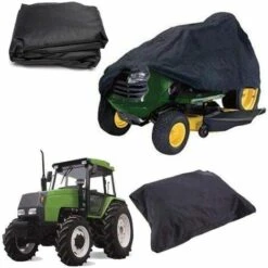 HKLFFJA Housse De Tondeuse À Gazon - Housse De Tondeuse À Gazon, Protection Universelle Adaptée À Votre Tracteur De Jardin, Avec Cordon Et Sac De Rangement (S/M/L),L -France Tondeuse Soldes Boutique 55254628 4