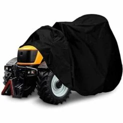 HKLFFJA Housse De Tondeuse À Gazon Autoportée, Housse De Tracteur De Tondeuse À Gazon Oxford En Polyester 210D Très Résistant, Protection UV 100% Étanche (Color : Black, Size : 170x61x117cm)