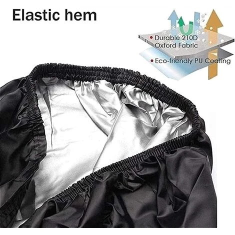 HKLFFJA Housse De Tondeuse À Gazon Autoportée, Housse De Tracteur De Tondeuse À Gazon Oxford En Polyester 210D Très Résistant, Protection UV 100% Étanche (Color : Black, Size : 170x61x117cm) 6 HKLFFJA Housse De Tondeuse À Gazon Autoportée, Housse De Tracteur De Tondeuse À Gazon Oxford En Polyester 210D Très Résistant, Protection UV 100% Étanche (Color : Black, Size : 170x61x117cm) – Image 4