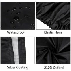 HKLFFJA Bâche Voiture, Couverture Pour La Couverture De Tondeuse à Lawn Du Tracteur Solaire Imperméable Tous Protection Météo (Color Name : Black, Size : S) -France Tondeuse Soldes Boutique 55255352 4