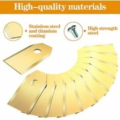 Lames De Rechange HOMEALEXA 30 X En Titane Pour Tous Les Tondeuses De Jardin Automower Husqvarna/Gardena/Yard Force/Automower Robuste (3.1 G / 0.75 Mm) Avec Vis 8 Lames De Rechange HOMEALEXA 30 X En Titane Pour Tous Les Tondeuses De Jardin Automower Husqvarna/Gardena/Yard Force/Automower Robuste (3.1 G / 0.75 Mm) Avec Vis -France Tondeuse Soldes Boutique 55310737 2