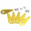 9pcs Lames De Rechange Pour Bosch Titane Accessoires Pour Tondeuses Robot+ 9Pcs Vis, Lame De Rechange Pour Robot Tondeuse Lame Compatible Avec Bosch Tondeuse，Fontainebleau
